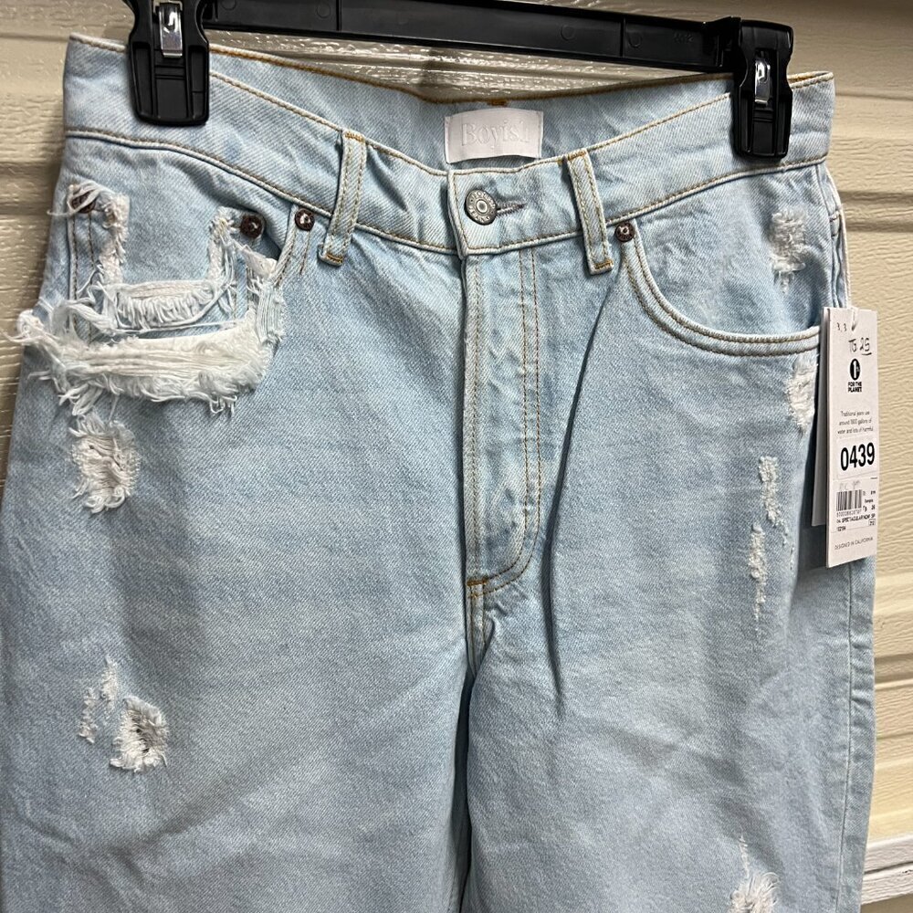 Boyish THE TOMMY High-Waisted Rigid Straight Jean Sz 26 in SPECTACULAR NOW - Picture 3 of 12